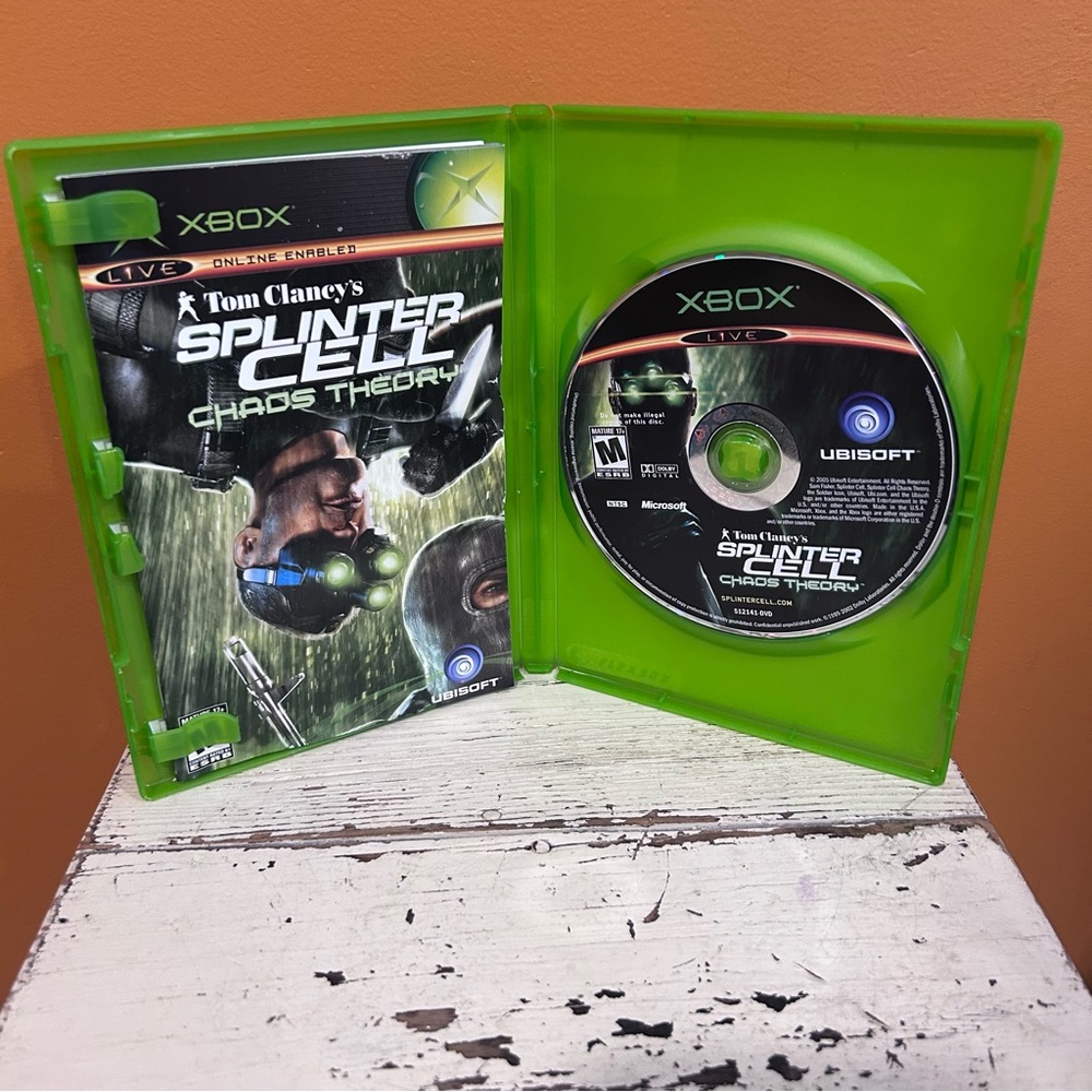 Xbox Game - Splinter‎ Cell: Chaos Theory - Green Case